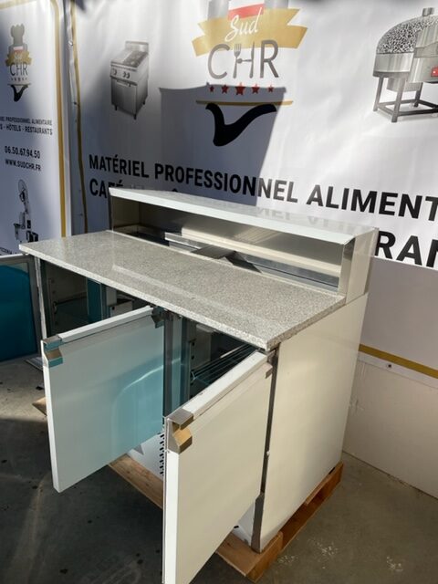 Meuble pizza compact / 3 portes + présentoir Inox – Image 5
