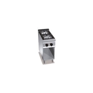 Cuisinière gaz 2 brûleurs (16kW) sur pieds