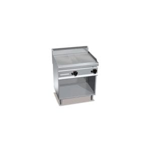 Plaque de cuisson gaz rainurée 795 x 500 mm sur pieds