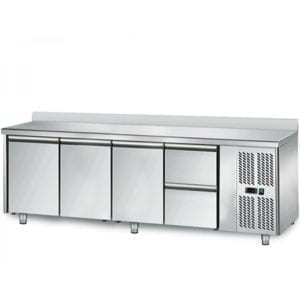 Table réfrigérée 700 / 3 portes + 2 tiroirs adossés