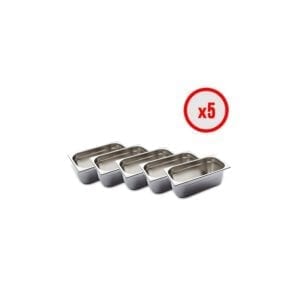 Pack X5 Bac Gastro GN 1/3 (prof. 150mm)
