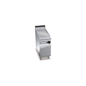 Plaque de cuisson électrique lisse 396 x 667 mm sur pieds