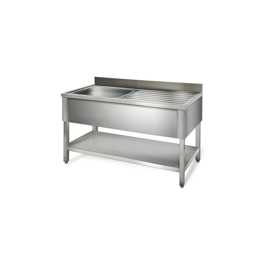 Table de rinçage - égouttoir D / 1600 mm