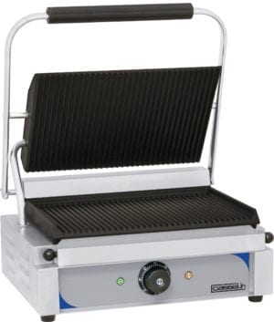Grill panini plaques rainurée - rainurée
