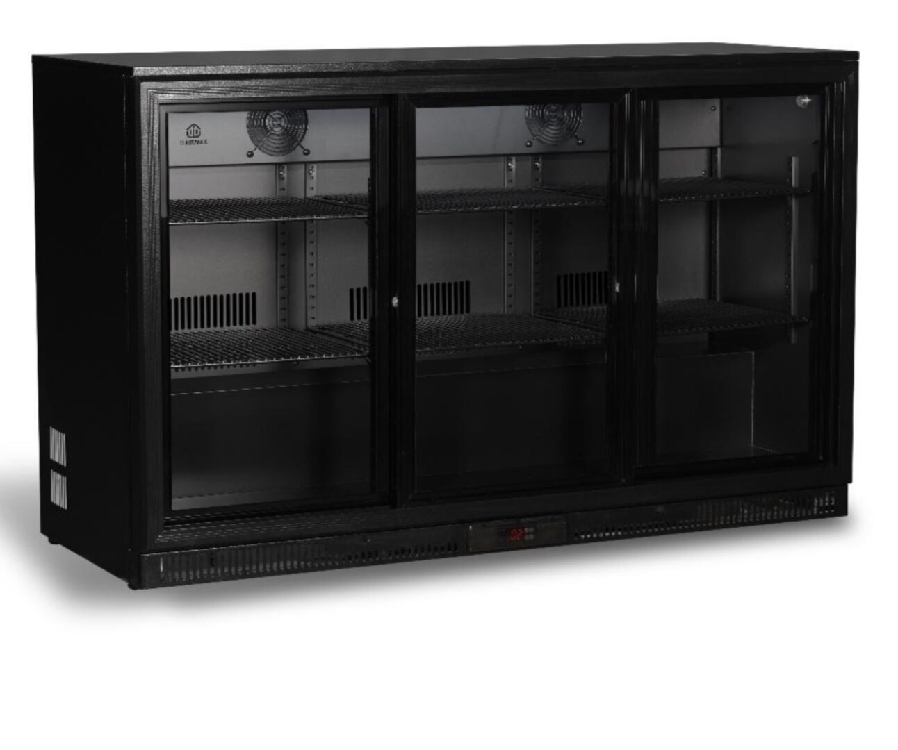 ARRIÈRE DE BAR 3 PORTES COULISSANTES ''FULL BLACK''
