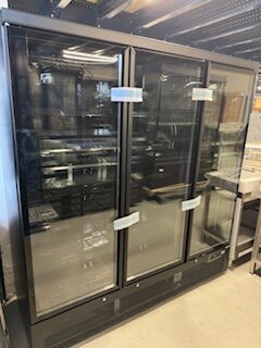 VITRINE LIBRE SERVICE 3 PORTES VITREE FULL BLACK – Image 3