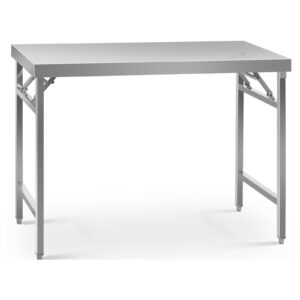 TABLE INOX CENTRALE / PLIANTE / 180X60